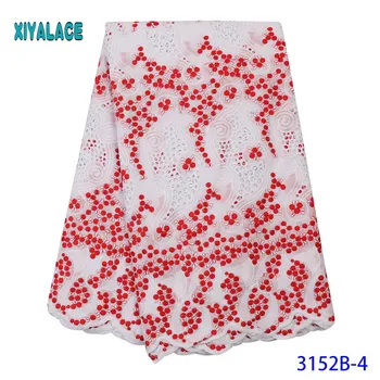 

2019 High Quality Swiss Voile Laces In Switzerland Cotton African Dry Cotton Lace Fabric Nigerian Voile Lace 5Yards YA3152B-4