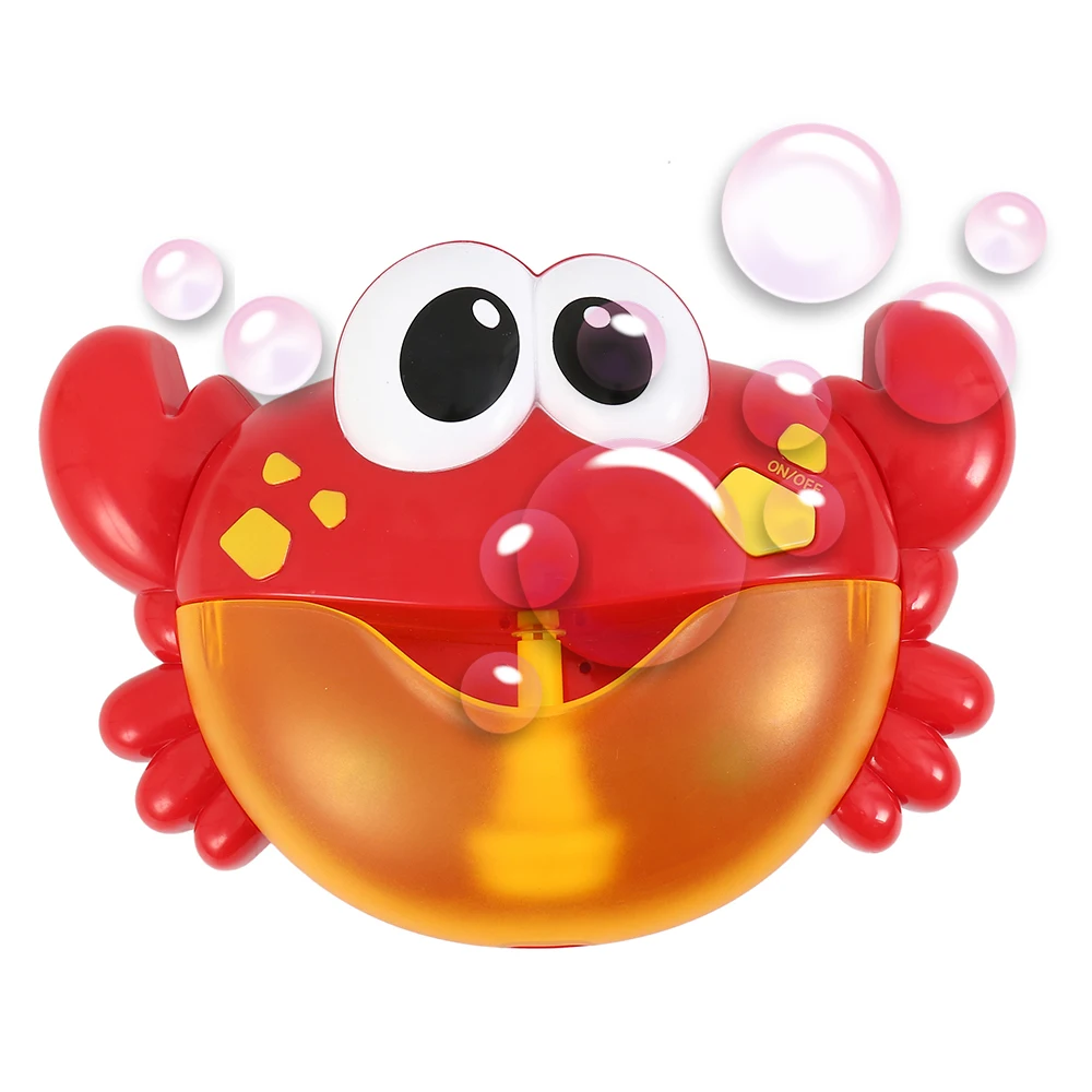 Оригинальные напольные пузыри детские игрушки лягушка крабы для ванной комнаты, автоматическая устройство для мыльных пузырей с музыкальными игрушками для детская Ванна машина для мыльных пузырей