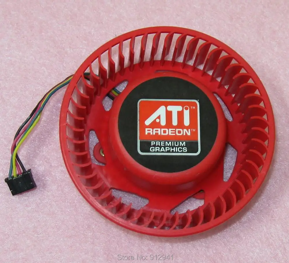Кулер для видеокарты ATI Radeon HD4870 HD4890 HD5850 HD5870 HD5890 сменный вентилятор R109 PVB070G12H 75 мм 37