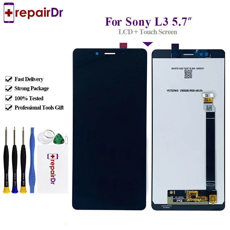 5," для sony Xperia L3 lcd I3312 I4312 I4332 I33 дисплей сенсорный экран дигитайзер полная сборка Запчасти, для sony L3 lcd