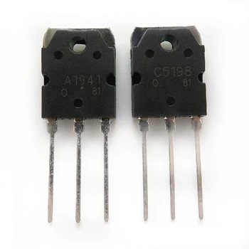 

4pcs/lot 2pairs 2SC5198 2SA1941 TO3P (A1941 + C5198) TO-3P Transistor original authentic In Stock