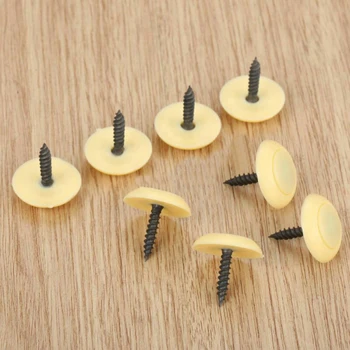 

50pcs Beige Auto Roof Button Snap Screw Fasteners Retainer Rivets Plastic Dia 20mm Universal For Truck/ Caravan/ Car