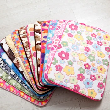 

New Size 40cm*60cm Home Decoration Carpet Bathroom Carpet Multi Colors Microfiber Bath Floor Rug Mat Toilet Pastoral Carpets 5
