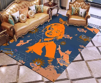 

American Actress Carpet Colorful Character Mat Rug 3D Print Collage Art Outdoor Carpet Home Room For Living Room Bathroom Carpet
