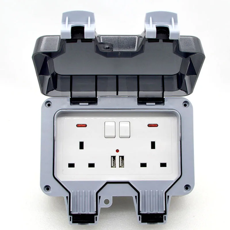 1pcs New Outdoor Waterproof Usb Socket 