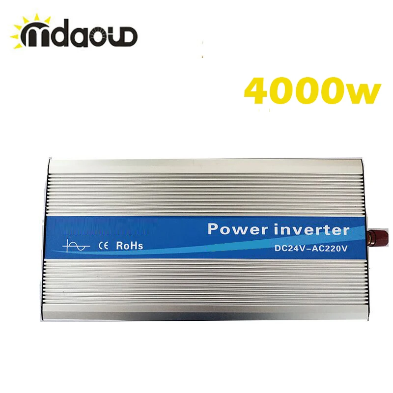 FREE SHIPPING LED Display Off Grid Inverter 5000Watt/10000W/5KW 12/24/48VDC to 110/220VAC Pure Sine Wave Power Inverter CABLES