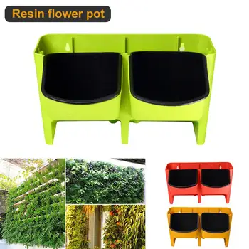 

Plastic Stackable Wall Hanging Planter Plant Grow Bag Flower Seedling Basket