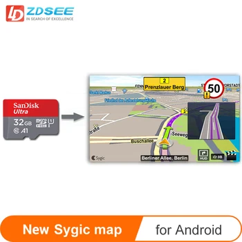 

Car GPS map micro SD card 32GB for Sygic Map Andriod system Navigation radio New Map free update Europe Russia spain middle east