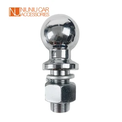 Boule d'attelage de remorque chromée M19, tige de 1 à 7/8, 2 pouces, 50mm, capacité de 3500 lb, pièces de couplage, accessoires de caravane de camping car 
