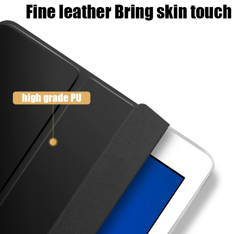 Tablet case for Samsung Galaxy Tab A 10.1" 2019 Leather Smart Sleep wake funda Trifold Stand Solid cover capa for SM-T510/T515-2