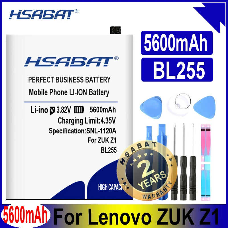 Аккумулятор HSABAT 5600 мАч BL255 для Lenovo ZUK Z1|Аккумуляторы мобильных телефонов| |