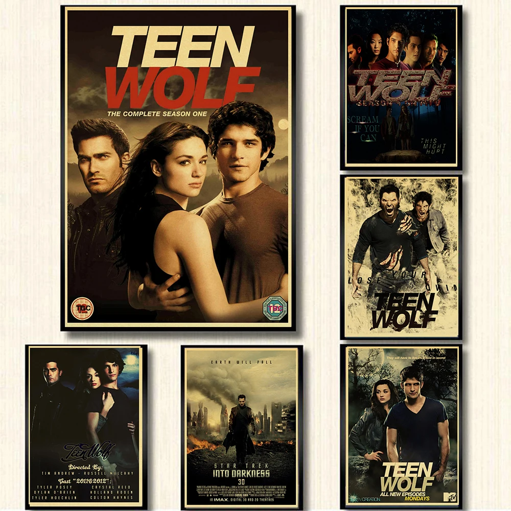 Художественный постер из крафт-бумаги Teen Wolf винтажный высококачественный плакат