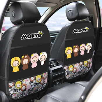 

Cartoon Cute Car Seat Back Cover Protector for Kids Children Baby Protection for Car Seat Waterproof Anti-kick Mat Storage Bag