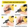 Hand Threaded Rivet Nuts Guns Riveter of Sleeve Nuts Rivnut Tool For Auto M3/M4/M5/M6/M8/M10 Hand Riveter Manual Rivet Tools 3