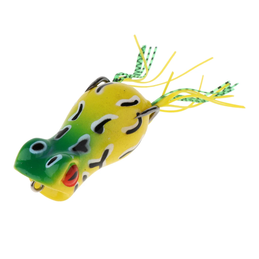 5 cm Topwater Frog Fishing Lure 3D eyes Lifelike Crankbaits double Hook Baits Universal Swimbait Fishing Tackles