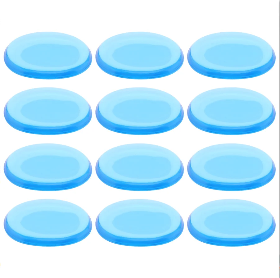 Blue 6 шт./компл. ГЕЛЬ БАРАБАН немой Pad прозрачный силиконовый джазовый барабан глушитель выхлопной трубы 2 цвета на выбор - Цвет: Blue