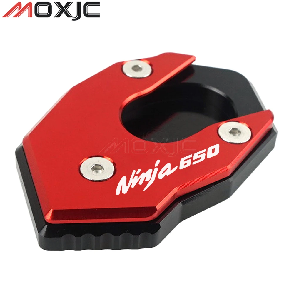 CNC ˷̴ ձ   ̵ ĵ е ÷Ʈ Kickstand Enlarger Support Extension For KAWASAKI Ninja650 2017-2021