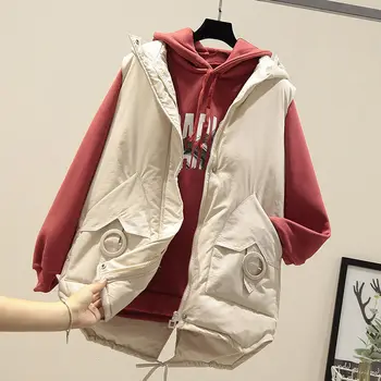 

Cotton Vest Women 2020 Spring And Autumn New Cotton Vest Student Vest Thick Coat Woman Clothings