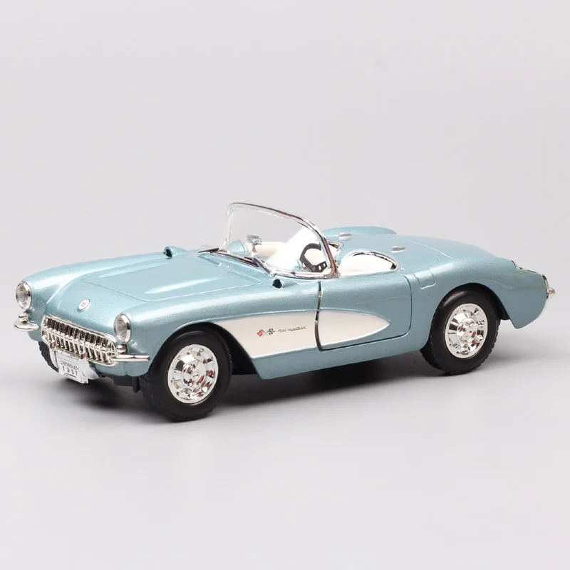 1:24 Scale Road Signature Vintage 1957 Chevrolet Corvette Chevy Vette Sting Ray Diecasts & Vehicles Model Toy Hobbies Metal Boys