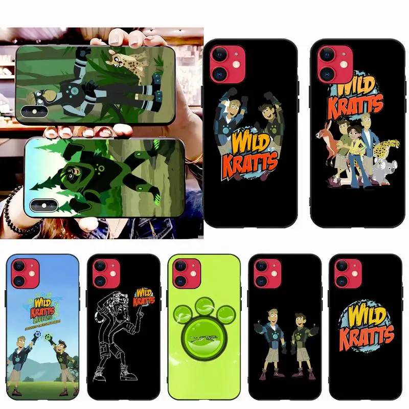 Чехол для телефона с принтом HPCHCJHM wild kratts iPhone 11 pro XS MAX 8 7 6 6S Plus X 5S SE XR | Мобильные