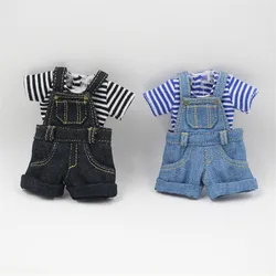 Tenues en Denim pour poupée articulée ICY DBS Blyth, salopette pour poupée de 12 pouces, habillage cool pour fille ANIME OB24, 2022, 1/6 