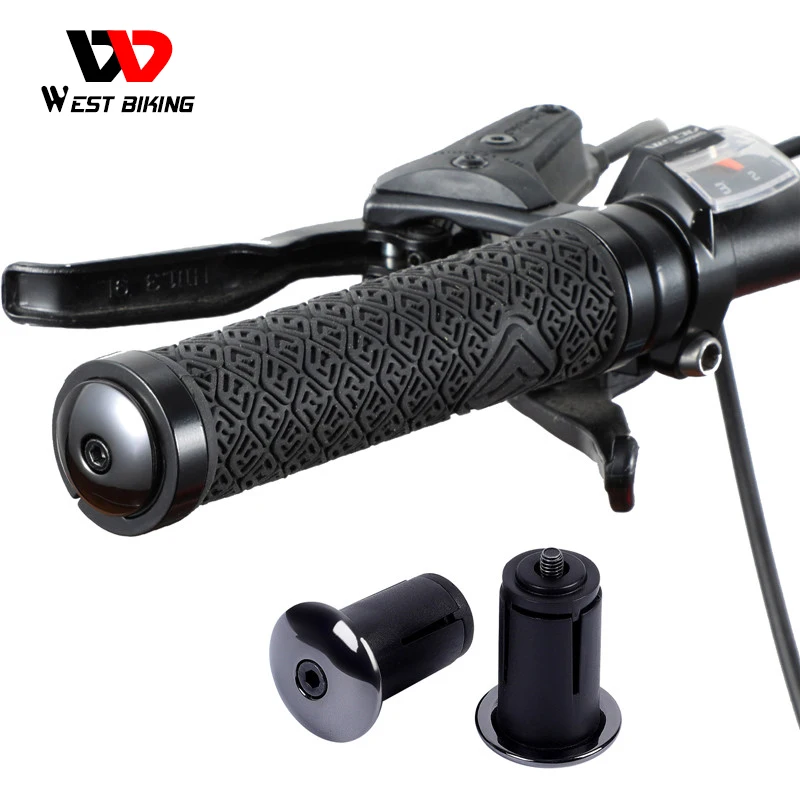 Bicycle Accessories Bicycle Handlebar Cap Bicycle Handlebar End Plugs WEST BIKING Handlebar Caps MTB Road Bicycle Handlebar End Plugs 1 Pair