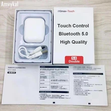 20 шт i10-MAX беспроводные bluetooth наушники с сенсорным управлением наушники с зарядным устройством для Apple iPhone android samsung
