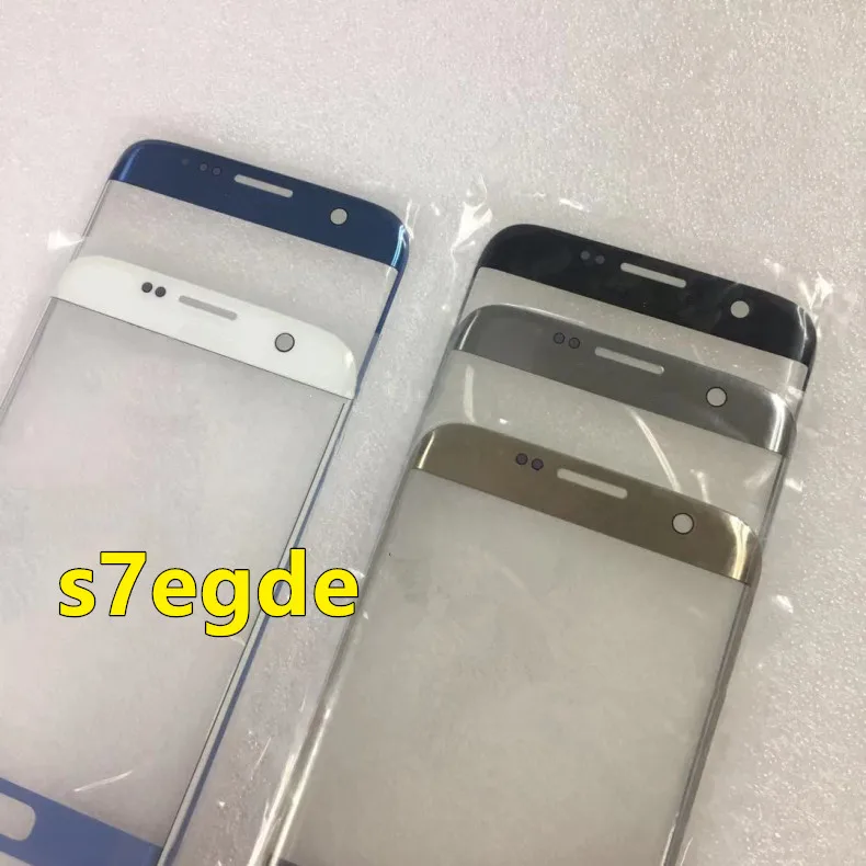 S7Edge сенсорный экран для samsung Galaxy S7 Edge G9350 Передняя стеклянная крышка ЖК-экран внешняя панель Объектив телефон запчасти