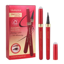 1 шт., черный стойкий карандаш для глаз, Водостойкий карандаш для глаз, водостойкая Косметическая жидкая Косметика для макияжа, подводка для глаз, штамп