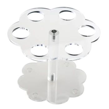 

1pcs 6 Holes Acrylic Ice Cream Cone Stand Holder Transparent