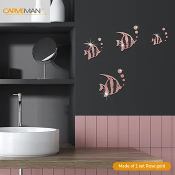 

Funlife Cross Border Hot Selling Living Room Wall Decoration Bubble Fish Acrylic Multi-color jing mian tie MS361039