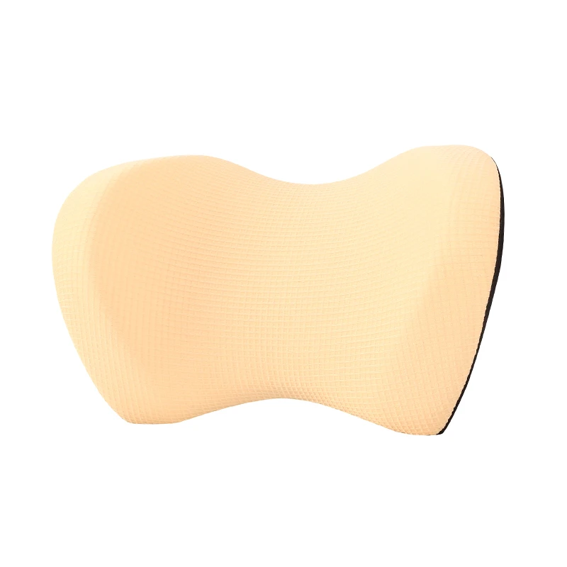 Автомобильный подголовник, подушка для шеи, поясничная поддержка спины, подголовник, подушка для водителя, пены памяти, автомобильные подушки для нижней части спины - Цвет: beige