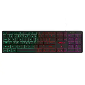 

IMICE AK-200 USB Wired Backlight Game Keyboard 104 Keys Membrane Keyboard for Computer PC Desktop Laptop Gaming Keypads