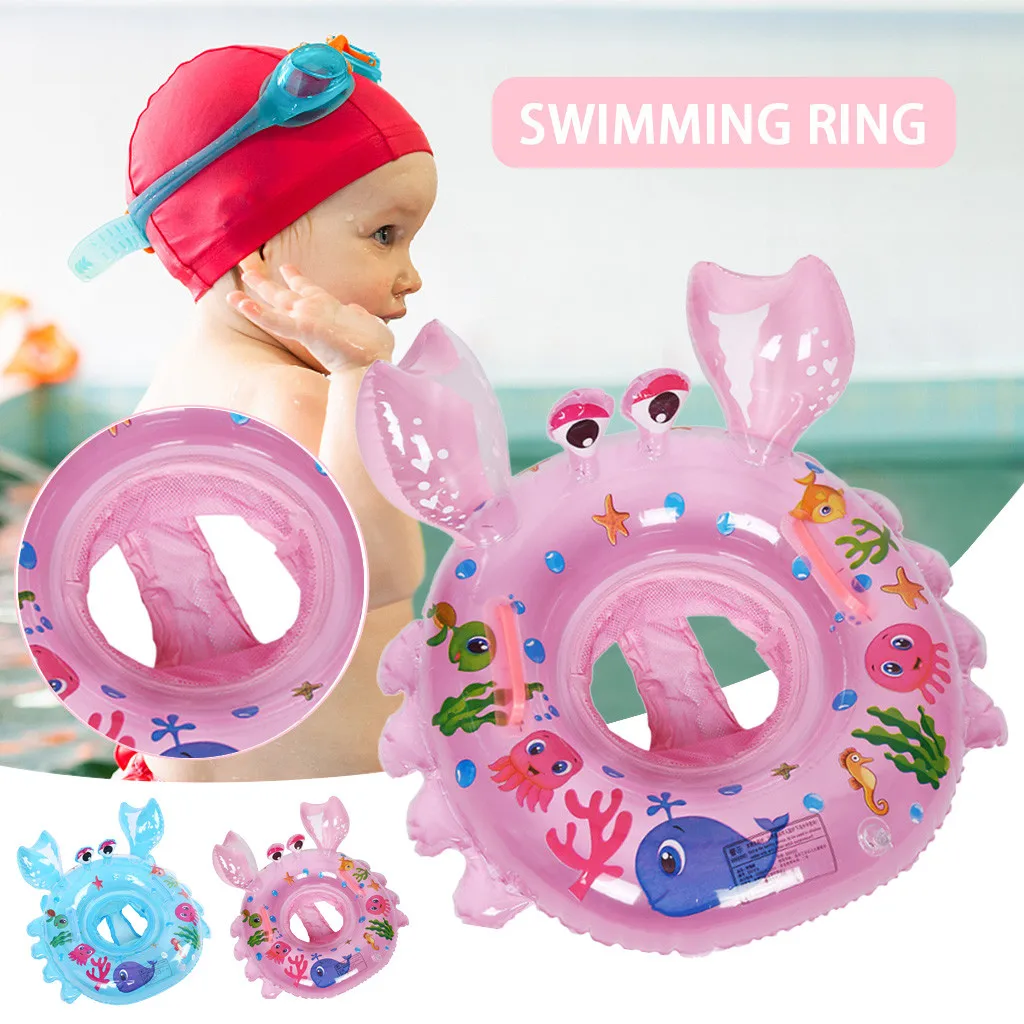 Baby Swimming Ring Floats with Safety Seat Double Swim Rings for Babies
