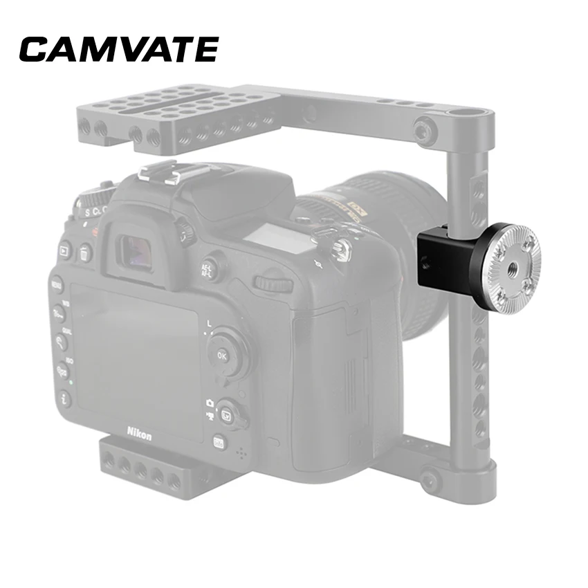 CAMVATE 15 мм одиночный рельсовый стержень зажим с M6 Стиль розетка крепление для DSLR