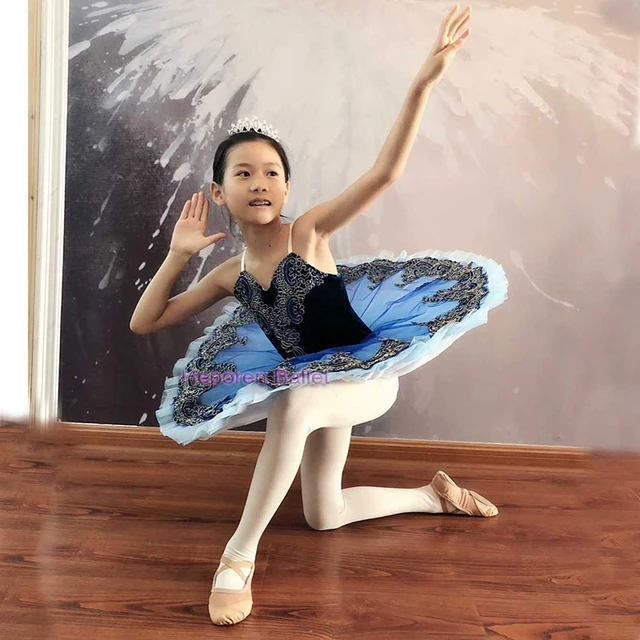 Blue Navy Ombre Tutu Ballet Dance Costume