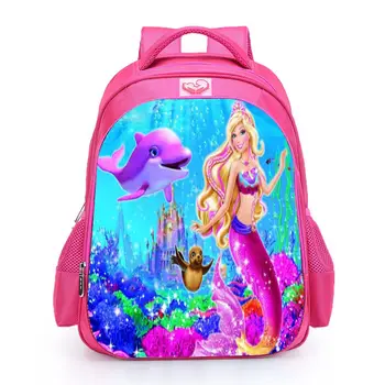 

Little Mermaid Princess Backpack Children School Bag Kindergarten Preschool Elementary School Backpacks for Girls
