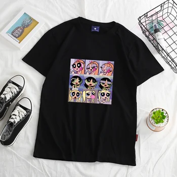 

2020 new shirts women Buttercup cute graphic tee casual print graphic t shirts korean femme t-shirts vintage Large size top gift