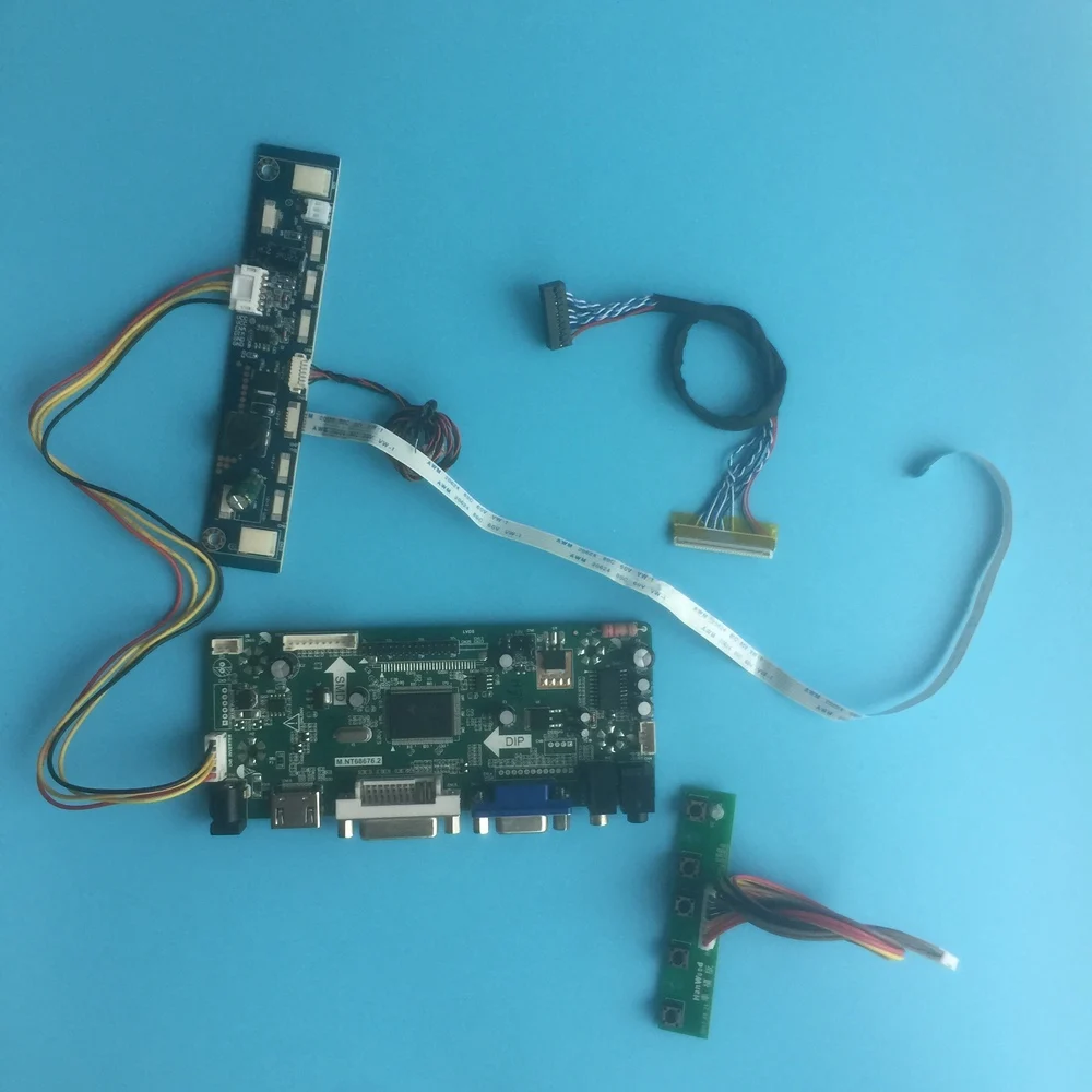 Набор для LM190E08-TLB2 DIY M. NT68676 19 &quotДрайвер HDMI 1280X1024 30pin плата контроллера DVI VGA LVDS 4