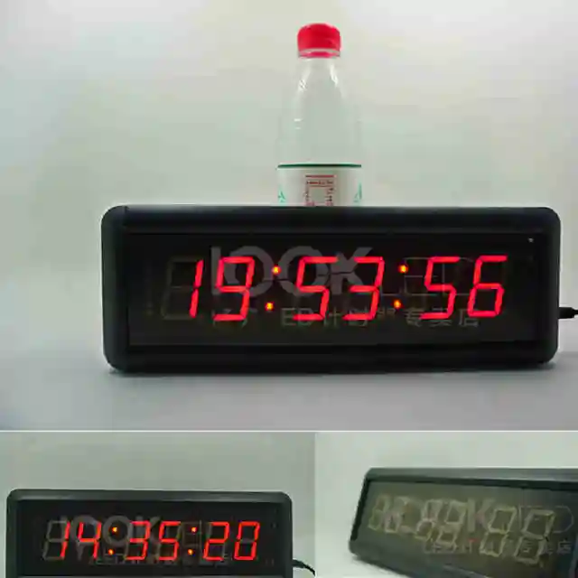 1,5 "29 Cm -Es Led Visszaszámlálás Stopper Óra 6 Gombnyomással, A Vonal Gomb Visszaállítása Az Iskolába Ninja Unicycle Race Timer - Image 4