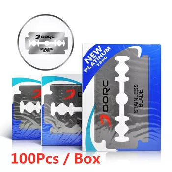 

100pcs Dorcc Razor Blades Stainless Steel Safety Razor Blades For Shaving Razor Men Shaver Barber Blade DropShipping