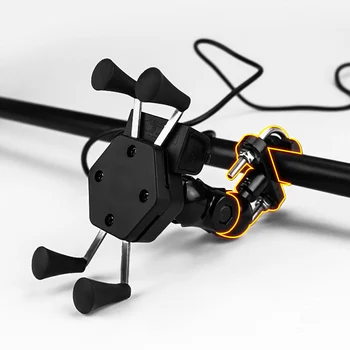 

Rear View Mirror Lock Handlebar Mobile Phone Bracket Motorcycle Tubule Ball Modification Parts Hand Tool