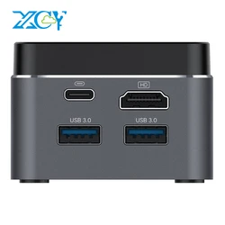XCY Pocket Mini PC Intel Celeron N4100 Quad-Cores 4GB LPDDR4 128GB M.2 SSD 2.4/5.0G AC WiFi Bluetooth 4.2 4K 60Hz Windows 10