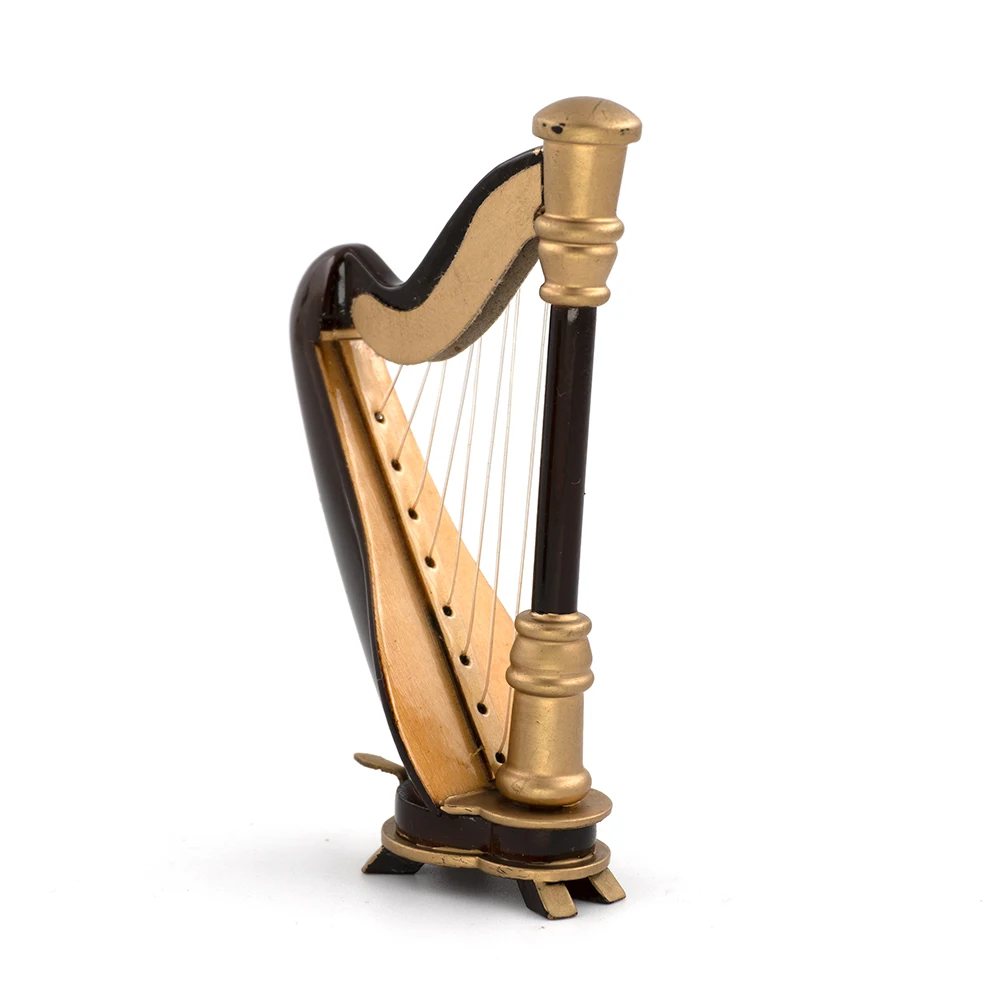 Miniatur Harfe Mini Musikinstrument Dekoration