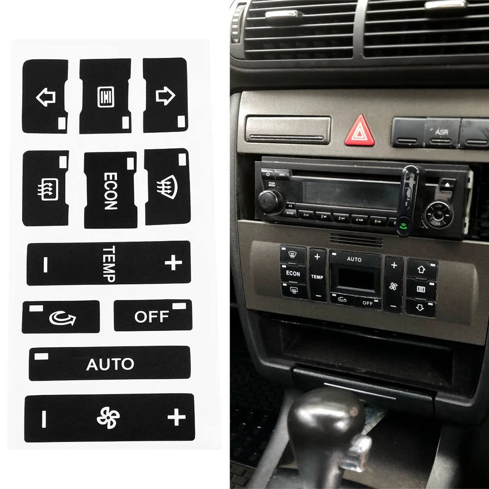 For Audi A2/ A3 8l A/c Button Repair Kit Fix Faded Ugly Car Stickers