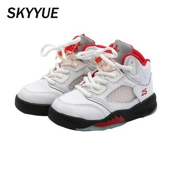 

Autumn Kids Sport Sneakers Children Mesh Chunky Sneakers Boys Brand Real Leather Shoes Baby Girls Casual Sneakers Trainers New