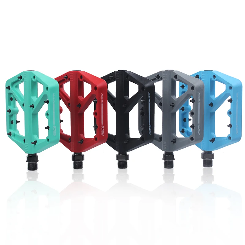 RACEWORK MTB Bike Nylom Pedal Ultralight Seal Bearings Flat Mountain Bicycle Pedals Road BMX Platform Parts | Спорт и развлечения