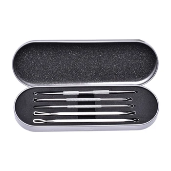 

Comedone Extractor Tool Blackhead Stainless Steel Blemish Tweezer Skin Makeup Facial Care Needle Acne Removal Kit Pimple Pin