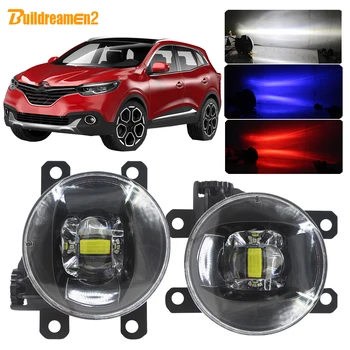 

Buildreamen2 For Renault Kadjar 2015 2016 2017 2018 Car Lens Fog Light H11 LED Lamp With Devil Eye DRL Function 4000LM 12V