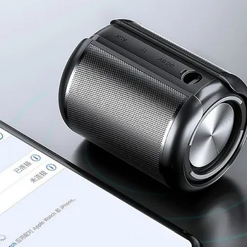 

Wireless Bluetooth Speaker Multi-function Metal Subwoofer Small Steel Gun TWS Connected Mini Stereo Subwoofer